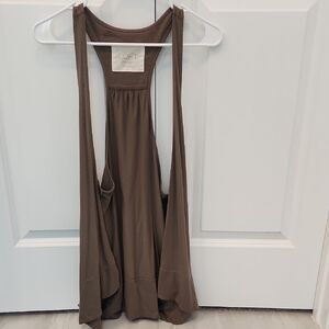 LOFT Chocolate Brown Sleeveless Cardigan